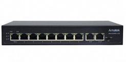 Коммутатор Amatek AN-S10P; 10 портов (8 PoE портов + 2 порта Uplink)
