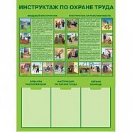Стенд "Инструктаж по охране труда" (пластик 1000 х 750)