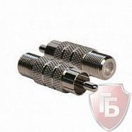 Переход гнездо F - штекер RCA (05-4304-4)