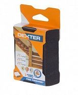 Губка образивная Dexter P180, 100х80х25 мм