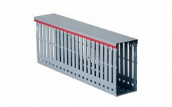 Короб перфорированный, серый RL6 40x40
