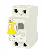 Дифференциальный автомат IEK Home 1P N C16A 30 мА 6 кА АС М (АВДТ 32)