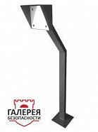 Стойка для считывателя Аякс 300х400 мм, черная, Базовая, наклонная