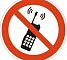 Знаки П/Б  Запрещается пользоваться мобильным(сотовым) телефоном или переносной рацией (200х200)