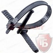 Дюбель d=8 с хомутом 150 х 8мм белый, (упак. 50шт) (07-0176)