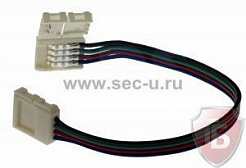 Коннектор питания для RGB светодиодных лент без влагозащиты, шириной 10 мм.