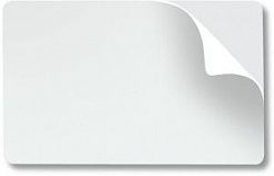 CR80 0.30 белые самоклеящиеся (уп. 100 шт.)